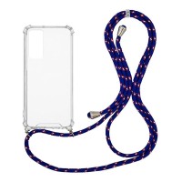 Θήκη Σιλικόνης με Κορδόνι Sonique Armor Clear Xiaomi Xiaomi 12 / Xiaomi 12X 5G Rainbow Μπλε