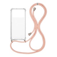 Θήκη Σιλικόνης με Κορδόνι Sonique Armor Clear Xiaomi Poco X4 Pro 5G Ροζ