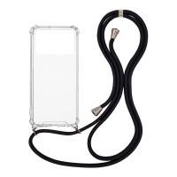 Θήκη Σιλικόνης με Κορδόνι Sonique Armor Clear Xiaomi Poco X4 Pro 5G Μαύρο