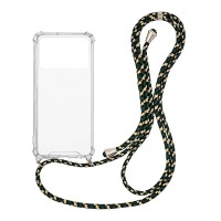 Θήκη Σιλικόνης με Κορδόνι Sonique Armor Clear Xiaomi Poco X4 Pro 5G Rainbow Πράσινο
