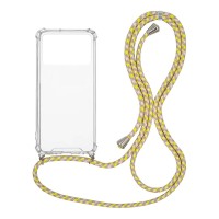 Θήκη Σιλικόνης με Κορδόνι Sonique Armor Clear Xiaomi Poco X4 Pro 5G Rainbow Κίτρινο
