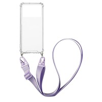 Θήκη Σιλικόνης με Strap Sonique Armor Clear Xiaomi Poco X4 Pro 5G Λιλά