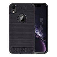 Θήκη Σιλικόνης Sonique Carbon Brushed Apple iPhone XR Μαύρο