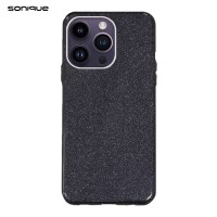 Θήκη Σιλικόνης Sonique Shiny Apple iPhone 13 Pro Max Μαύρο