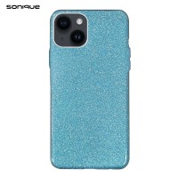 Θήκη Σιλικόνης Sonique Shiny Apple iPhone 14 Γαλάζιο
