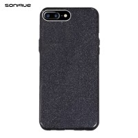 Θήκη Σιλικόνης Sonique Shiny Apple iPhone 7 Plus / iPhone 8 Plus Μαύρο