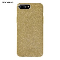 Θήκη Σιλικόνης Sonique Shiny Apple iPhone 7 Plus / iPhone 8 Plus Χρυσό