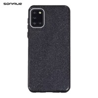 Θήκη Σιλικόνης Sonique Shiny Samsung Galaxy A31 Μαύρο