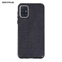 Θήκη Σιλικόνης Sonique Shiny Samsung Galaxy A51 Μαύρο