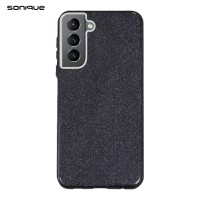 Θήκη Σιλικόνης Sonique Shiny Samsung Galaxy S21 Μαύρο