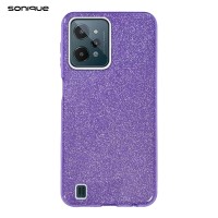 Θήκη Σιλικόνης Sonique Shiny Realme C31 Μωβ