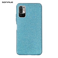 Θήκη Σιλικόνης Sonique Shiny Xiaomi Redmi Note 10 5G / Poco M3 Pro 5G Γαλάζιο