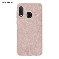 Θήκη Σιλικόνης Sonique Shiny Samsung Galaxy A20e Ροζ