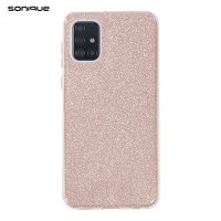 Θήκη Σιλικόνης Sonique Shiny Samsung Galaxy A51 Ροζ