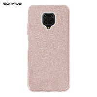 Θήκη Σιλικόνης Sonique Shiny Xiaomi Redmi Note 9S/9 Pro Ροζ