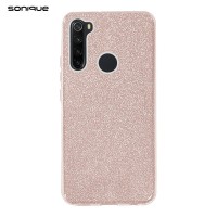Θήκη Σιλικόνης Sonique Shiny Xiaomi Redmi Note 8T Ροζ