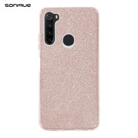Θήκη Σιλικόνης Sonique Shiny Xiaomi Redmi Note 8 / Redmi Note 8 2021 Ροζ