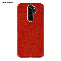 Θήκη Σιλικόνης Sonique Shiny Xiaomi Redmi Note 8 Pro Κόκκινο