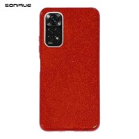 Θήκη Σιλικόνης Sonique Shiny Xiaomi Redmi Note 11 4G / Redmi Note 11S Κόκκινο