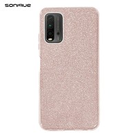 Θήκη Σιλικόνης Sonique Shiny Xiaomi Redmi 9T Ροζ