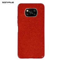 Θήκη Σιλικόνης Sonique Shiny Xiaomi Poco X3 NFC / Poco X3 Pro Κόκκινο