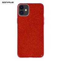 Θήκη Σιλικόνης Sonique Shiny Apple iPhone 11 Κόκκινο