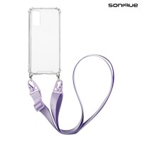 Θήκη Σιλικόνης με Strap Sonique Armor Clear Samsung Galaxy S20 FE 4G/5G Λιλά