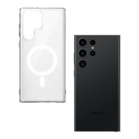 Θήκη Magnetic MagCase Sonique Samsung Galaxy S23 Ultra Διάφανο