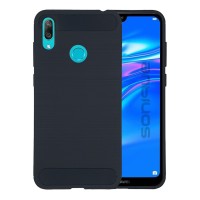 Θήκη Σιλικόνης Sonique Carbon Brushed Huawei Y7 2019 Μπλέ