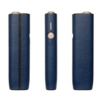 Θήκη PU Leather + PC Sonique για IQOS ILUMA ONE Μπλε Σκούρο