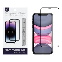 Hardy Glass Sonique Premium Series HD Full Cover 9H Apple iPhone 11 / iPhone XR Μαύρο