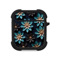 Θήκη Σιλικόνης Sonique 3D Flower Series για AirPods 1/2 Γαλάζιο