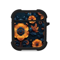 Θήκη Σιλικόνης Sonique 3D Flower Series για AirPods 1/2 Πορτοκαλί 01