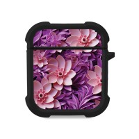 Θήκη Σιλικόνης Sonique 3D Flower Series για AirPods 1/2 Ροζ