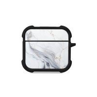 Θήκη Σιλικόνης Sonique Marble Series για AirPods 4 Λευκό 02