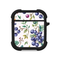 Θήκη Σιλικόνης Sonique Fruit Series για AirPods 1/2 Μύρτιλο