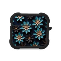 Θήκη Σιλικόνης Sonique 3D Flower Series για AirPods 3 Γαλάζιο