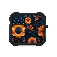 Θήκη Σιλικόνης Sonique 3D Flower Series για AirPods 3 Πορτοκαλί 01