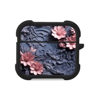 Θήκη Σιλικόνης Sonique 3D Flower Series για AirPods 3 Ροζ 02