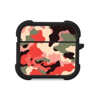 Θήκη Σιλικόνης Sonique Camouflage Army Series για AirPods 3 Κόκκινο