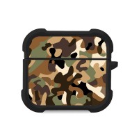 Θήκη Σιλικόνης Sonique Camouflage Army Series για AirPods 3 Καφέ