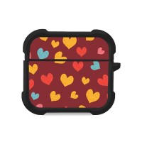 Θήκη Σιλικόνης Sonique Heart Series για AirPods 3 Μπορντώ