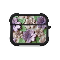 Θήκη Σιλικόνης Sonique 3D Flower Series για AirPods Pro / Pro 2 Βιολετί