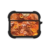 Θήκη Σιλικόνης Sonique 3D Flower Series για AirPods Pro / Pro 2 Πορτοκαλί