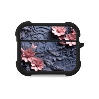 Θήκη Σιλικόνης Sonique 3D Flower Series για AirPods Pro / Pro 2 Ροζ 02