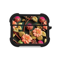 Θήκη Σιλικόνης Sonique 3D Flower Series για AirPods Pro / Pro 2 Σομόν