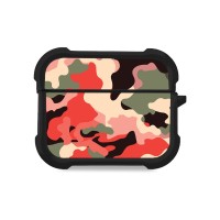 Θήκη Σιλικόνης Sonique Camouflage Army Series για AirPods Pro / Pro 2 Κόκκινο