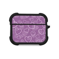 Θήκη Σιλικόνης Sonique Heart Series για AirPods Pro / Pro 2 Βιολετί