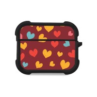 Θήκη Σιλικόνης Sonique Heart Series για AirPods Pro / Pro 2 Μπορντώ
