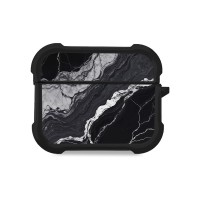 Θήκη Σιλικόνης Sonique Marble Series για AirPods Pro / Pro 2 Μαύρο 02